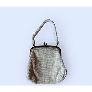 Lumared beaded Purse Handbag Vintage 50s MCM White